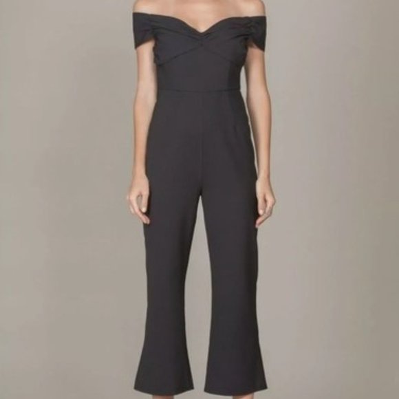 FOXIEDOX Off The Shoulder Black Jumpsuit Size M - Picture 5 of 7